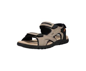 Sandale GEOX "Geox Wanderschuhe Lederimitat", Herren, Gr. 45, sand, Lederimitat, Schuhe Sandale (36382521-45) sand