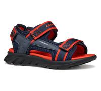 Sandale GEOX "J SANDAL AIRADYUM BO", Kinder, Gr. 33, blau (navy, rot), Synthetik, Textil, Schuhe Sandale, Trekking Sandale, Sommerschuh, Klettschuh mit farbiger Innensohle (23743107-33) navy, rot