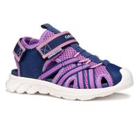 Sandale GEOX "J SANDAL AIRADYUM GI", Mädchen, Gr. 33, lila (lila, navy), Synthetik, Textil, Schuhe Sandale, Wasserschuh, Badesandale für Spaß am Wasser (83041722-33)