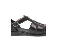 Sandale HENRY STEVENS "Wallace FSI", Herren, Gr. 44, schwarz, Leder, casual, Schuhe (67211803-44) schwarz