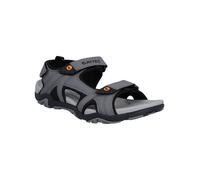 Hi-Tec Sandale Crater Herren, Synthetisch, stahlgrau/schwarz/orange, Größe 42