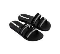 Sandale IPANEMA "IPANEMA MESH SLIDE II FEM", Damen, Gr. 41/42, schwarz, silber, Synthetik, Schuhe Sandale, für Freizeitaktivitäten, bequem durch Gummilaufsohle (34820723-41) schwarz, silber
