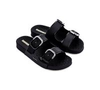 Sandale IPANEMA "IPANEMA SHORE SLIDE FEM", Damen, Gr. 40, schwarz, schwarz, beige, Synthetik, Schuhe Sandale, für Alltag, leicht profilierte Laufsohle, sportlicher Stil (83691842-40) schwarz, schwarz,
