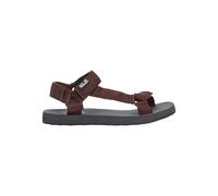 Sandale JACK WOLFSKIN "TAIGA SANDAL M", Herren, Gr. 47, schwarz mahogany, Synthetik, Schuhe Sandale, Sommerschuhe, Outdoorsandale (93415934-47) schwarz mahogany
