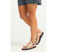 Sandale JACK WOLFSKIN "TAIGA SANDAL W", Damen, Gr. 39,5, oyster, Synthetik, Schuhe Sandale, Sommerschuhe, Outdoorsandale (58399102-39,5) oyster