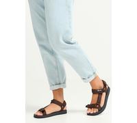Sandale JACK WOLFSKIN "TAIGA SANDAL W", Damen, Gr. 40,5, schwarz mahogany, Synthetik, Schuhe Sandale, Sommerschuhe, Outdoorsandale (99388140-40,5) schwarz mahogany