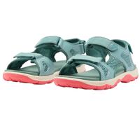 Sandale JACK WOLFSKIN "TARACO BEACH SANDAL K", Kinder, Gr. 38, grün (soft jade), Synthetik, Textil, Schuhe Sandale, mit Klettverschluss (70304945-38) soft jade