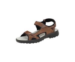 Sandale JOMOS "Sandale", Herren, Gr. 45, braun, Obermaterial: 50% Rindsleder Leather cow. 50% Lammleder LEL., Schuhe Sandale (34147926-45) braun