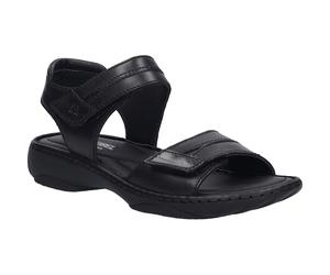 Sandale JOSEF SEIBEL "Debra 19, black-black", Damen, Gr. 36, schwarz (schwarz, schwarz), Obermaterial: 100% Rindsleder Leather cow., Schuhe Sandale (73355723-36) schwarz, schwarz