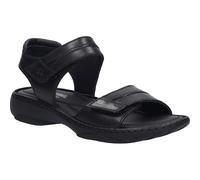 Sandale JOSEF SEIBEL "Debra 19, black-black", Damen, Gr. 39, schwarz (schwarz, schwarz), Obermaterial: 100% Rindsleder Leather cow., Schuhe Sandale (73355723-39) schwarz, schwarz