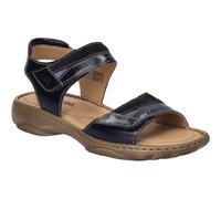 Sandale JOSEF SEIBEL "Debra 19, blau", Damen, Gr. 37, blau (denim, kombi), Obermaterial: 100% Rindsleder Leather cow., Schuhe Sandale (90098513-37) denim, kombi