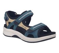 Sandale JOSEF SEIBEL "Estelle 02, grün-beige", Damen, Gr. 37, grün (grün, beige), Obermaterial: 100% Rindsleder Leather cow., Schuhe Sandale (26956818-37) grün, beige