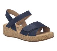 Josef Seibel 69603724/530 Damen Flache Sandalen Rauleder in blau - Gr. 36
