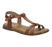 Josef Seibel Damen Sandaletten Fabricia 01, Frauen Sandalen,Weite G (Normal),Sommersandalen,bequem,flach,Sommerschuhe,Cognac,39 EU