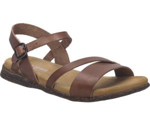 Sandale JOSEF SEIBEL "Fabricia 02", Damen, Gr. 38, cognac, Leder, Schuhe Sandale, Sommerschuh, Riemchensandale in zeitlosem Design, G-Weite (58188626-38) cognac