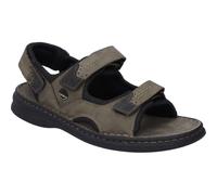 Sandale JOSEF SEIBEL "Franklyn, grau", Herren, Gr. 45, grau (asphalt), Obermaterial: 100% Rindsleder Leather cow., Schuhe Sandale (49226113-45) asphalt