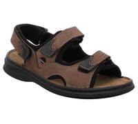 Sandale JOSEF SEIBEL "FRANKLYN", Herren, Gr. 44, braun, Mesh, Nubukleder, Schuhe Sandale, Sommerschuh, Klettschuh, Freizeitsandale, mit Kontrastnähten (21682965-44) braun