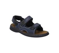 Sandale JOSEF SEIBEL "Franklyn", Herren, Gr. 46, blau (blau, schwarz), Obermaterial: 100% Textilmaterial TEXMAT., Schuhe Sandale (62408400-46) blau, schwarz