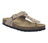 Zehentrenner JOSEF SEIBEL "Josef Seibel Pantoletten Leder", Damen, Gr. 40, dunkelbeige, Leder, Schuhe Zehentrenner (92269143-40) dunkelbeige
