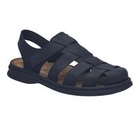 Sandale JOSEF SEIBEL "Max 74", Herren, Gr. 45, schwarz, Leder, Schuhe Sandale, Klettschuh, Sommerschuh Komfortschuh in Schuhweite G (=weit) (95759648-45) schwarz