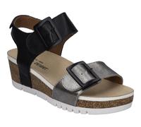 Sandale JOSEF SEIBEL "Quinn 02, basalt-kombi", Damen, Gr. 42, grau (basalt, kombi), Obermaterial: 100% Rindsleder Leather cow., Schuhe Sandale (97234367-42) basalt, kombi