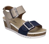 Sandale JOSEF SEIBEL "Quinn 02, ocean-kombi", Damen, Gr. 40, blau (ocean, kombi), Obermaterial: 100% Rindsleder Leather cow., Schuhe Sandale (33713307-40) ocean, kombi