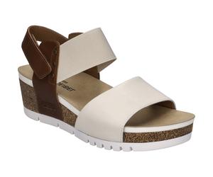 Sandale JOSEF SEIBEL "Quinn 09, creme-kombi", Damen, Gr. 38, beige (creme, kombi), Obermaterial: 100% Rindsleder Leather cow., Schuhe Sandale (37625431-38) creme, kombi
