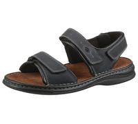 Sandale JOSEF SEIBEL "Rafe", Herren, Gr. 40, schwarz (ocean, schwarz), Nubukleder, Schuhe Sandale, Sommerschuh, Klettschuh, Freizeitsandale, mit Lederdecksohle (88665847-40)
