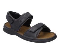 Sandale JOSEF SEIBEL "Rafe, schwarz", Herren, Gr. 46, schwarz (schwarz, brasil), Obermaterial: 100% Rindsleder Leather cow., Schuhe Sandale (35791857-46) schwarz, brasil