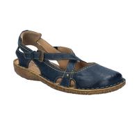 Sandale JOSEF SEIBEL "Rosalie 13", Damen, Gr. 41, blau (ocean), Leder, used, Schuhe Sandale, Sommerschuh, Sandalette, Riemchensandale, im Used-Look (70511253-41) ocean