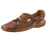 Sandale JOSEF SEIBEL "Rosalie 13", Damen, Gr. 43, beige (braun), Leder, used, Schuhe Sandale, Sommerschuh, Sandalette, Riemchensandale, im Used-Look (96347707-43) braun