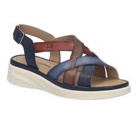 Sandale JOSEF SEIBEL "Sevran 07, slate blue-multi", Damen, Gr. 38, blau (slate blau, multi), Obermaterial: 100% Rindsleder Leather cow., Schuhe Sandale (70596128-38) slate blau, multi