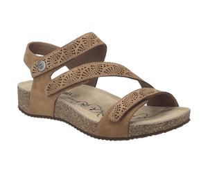 Sandale JOSEF SEIBEL "Tonga 78, nuss", Damen, Gr. 42, braun (nuss), Obermaterial: 100% Rindsleder Leather cow., Schuhe Sandale (92494324-42) nuss
