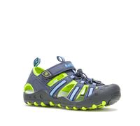 Sandale KAMIK "CRAB", Mädchen, Gr. 23, blau, Leder, Synthetik, Schuhe Sandale, mit Zehenschutz, salzwasserbeständig, maschinenwaschbar,latexfrei (88759661-23) blau