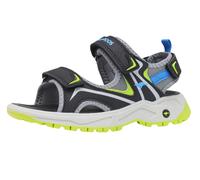 Sandale KANGAROOS "K-AS Fore", Mädchen, Gr. 39, schwarz (jet schwarz, sulphur spring), Synthetik, Textil, Schuhe Sandale (21206639-39)