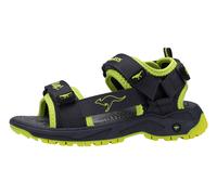 Sandale KANGAROOS "K-AS JAMIE", Mädchen, Gr. 31, grün (raven, dino), Mesh, Synthetik, Schuhe Sandale (25901106-31) raven, dino