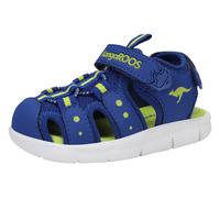 Sandale KANGAROOS "K-Mini", Mädchen, Gr. 21, blau (navy, lime), Synthetik, Textil, Schuhe Sandale (81356017-21) navy, lime