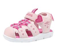 Sandale KANGAROOS "K-Mini", Mädchen, Gr. 26, rosa (frost pink, daisy pink), Synthetik, Textil, Schuhe Sandale (65555342-26) frost pink, daisy pink