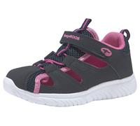 Sandale KANGAROOS "KI-Rock Lite EV", Mädchen, Gr. 22, bunt (dk, navy, daisy, pink), Synthetik, Textil, Schuhe Sandale, mit Klettverschluss (42325654-22) dk, navy, daisy, pink
