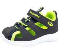 Sandale KANGAROOS "KI-Rock Lite EV", Mädchen, Gr. 25, blau (blau, lime), Synthetik, Textil, Schuhe Sandale (44003221-25)