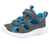 Sandale KANGAROOS "KI-Rock Lite EV", Mädchen, Gr. 25, blau (steel, grau, brilliant, blau), Synthetik, Textil, Schuhe Sandale (31650959-25) steel, grau, brilliant, blau