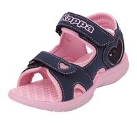 Sandale KAPPA, Mädchen, Gr. 26, blau (navy, rosé), Synthetik, mehrfarbig, Schuhe Sandale, - mit blinkenden LEDs (99774132-26)