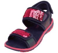 Sandale KAPPA, Mädchen, Gr. 34, blau (navy, pink), Synthetik, metallic, Schuhe Sandale, - mit Pailletten besetzt (70181031-34)