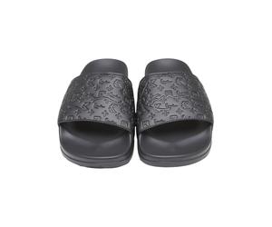 Sandale KARL KANI "Karl Kani Pool Slide PRM", Damen, Gr. 44, schwarz, Polyurethan, unifarben, Schuhe Sandale (13534304-44) schwarz