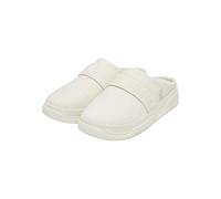 Sandale KARL KANI "Karl Kani Samo Slipper", Damen, Gr. 38,5, weiß (beige), Leder, Schuhe Sandale (47055235-38,5) beige