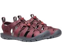 Sandale KEEN "CLEARWATER CNX LEATHER", Damen, Gr. 40, rot (weinrot), Leder, Schuhe Sandale (40704710-40) weinrot