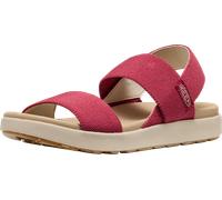Sandale KEEN "ELLE BACKSTRAP", Damen, Gr. 39, garnet, birch, Synthetik, Schuhe Sandale, aus waschbarem Stretchmaterial (37528246-39) garnet, birch