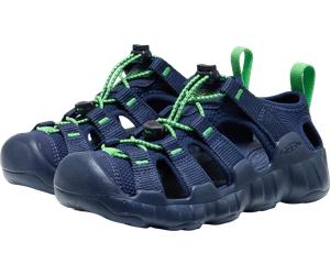 Sandale KEEN "HYPERPORT H2", Jungen, Gr. 37, naval academy, vibrant grün, Synthetik, Schuhe Sandale, waschbar und schnell trocknend (38182821-37) naval academy, vibrant grün