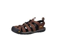 Sandale KEEN "Keen Sandalen Leder/Textil", Herren, Gr. 42,5, braun (dunkelbraun, schwarz), Leder, Textil, Schuhe Sandale (45465441-42,5) dunkelbraun, schwarz