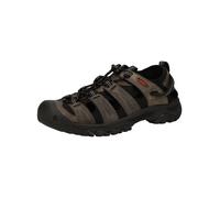 Sandale KEEN "Keen Sandalen Leder/Textil", Herren, Gr. 42,5, grau, schwarz, Leder, Textil, Schuhe Sandale (91256432-42,5) grau, schwarz